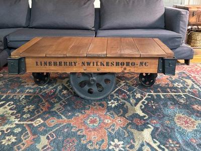 Restoration Hardware Industrial Cart Table