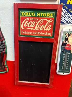 Sale Photo Thumbnail #150: Coca Cola Chalkboard