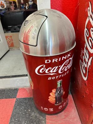 Sale Photo Thumbnail #135: Coca Cola Trash Can