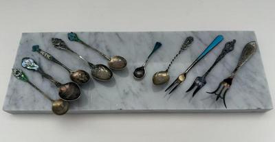 Lot (10) Vintage Sterling Silver Spoons & Forks - 64.46 Grams