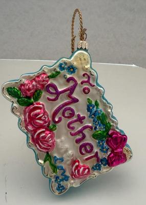 Christopher Radko "Mother's Day" Postcard Ornament