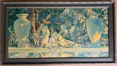 Maxfield Parrish "Garden of Allah" c. 1918 Framed Glass Front Print
