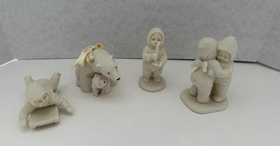 Lot Of (4) Dept 56 Winter Snowbabies
