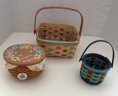 Lot Of (3) Longaberger Baskets
