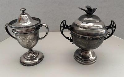 Lot (2) Silverplate Pieces- William Rogers Spooner & Harford Silver Plate Co Loving Cup