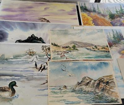 UNFRAMED ORIGINAL SIGNED ART BY ARTIST JEAN THEAKER - LOT #1