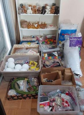 AMAZING LARGE LOT OF ARTS AND CRAFTS SUPPLIES