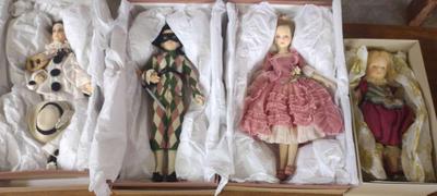 FOUR JOHN WRIGHT DOLLS