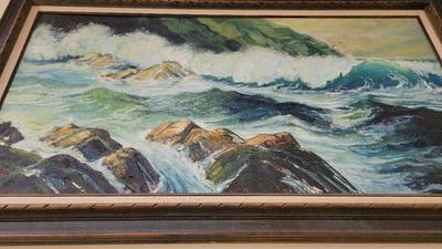 OCEAN WAVE PAINTING BY JEAN THEAKER 