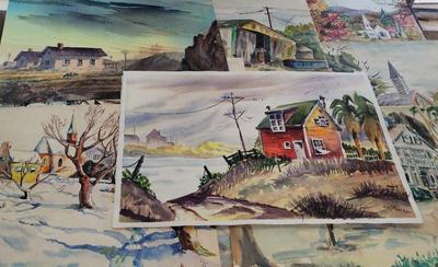 UNFRAMED ORIGINAL ART BY ARTIST JEAN THEAKER - LOT #2