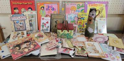 VINTAGE PAPER DOLLS AND VICTORIAN THEMED STATIONARY 