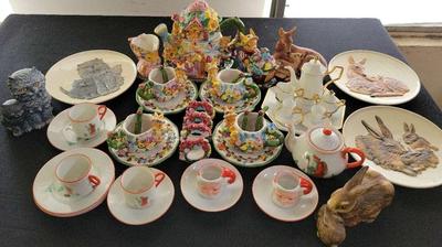 MERCURIES TEA SET AND GOEBEL PIECES 