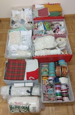 AMAZING LARGE LOT OF SEWING SUPPLIES AND TOOLS