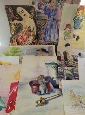 WHIMSICAL ORIGINAL ARTWORK BY JEAN THEAKER 