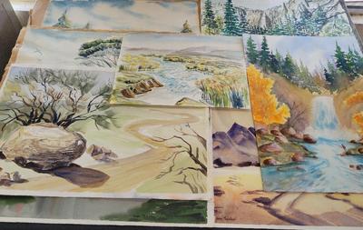 UNFRAMED ORIGINAL ART BY ARTIST JEAN THEAKER - LOT #3
