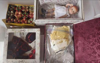 EFFANBEE DOLL, DOLL CLOTHES AND MORE MYSTERY LOT