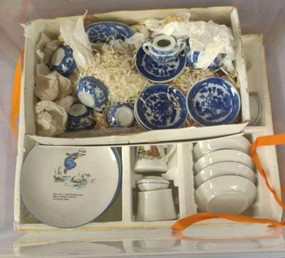 TWO SETS OF DOLL DISHES