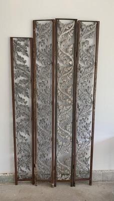 Sale Photo Thumbnail #13: 4 decorative iron panels