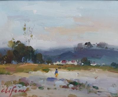 PETITE OIL PAINTING BY STEPHEN CLIFTON "LATE AFTERNOON"