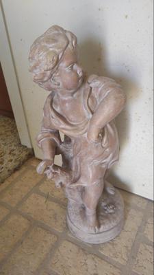 TERRACOTTA CHERUB STATUE