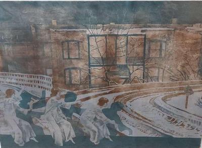 LARGE NUMBERED LITHOGRAPH "WAY OF LIFE" BY RUTH WEISBERG 
