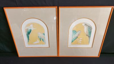 LES OESEAUX I & II NUMBERED PRINTS BY SEIGMON