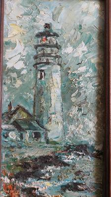 ORIGINAL LIGHTHOUSE PAINTING BY MAIL