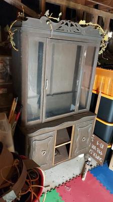 VINTAGE WOODEN HUTCH