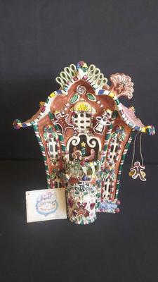 WHIMSICAL COLLECTABLE "BLUE SKY CLAYWORKS HEATHER GOLDMINC GINGERBREAD PALACE"