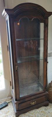 TALL WOOD CABINET 