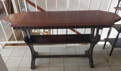 WOOD CONSOLE TABLE