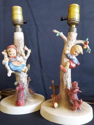 PAIR OF HUMMEL LAMP BASES
