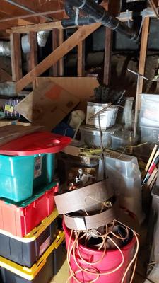 ROOM FILLED WITH HOLIDAY DECORATIONS AND MANY MORE ITEMS!