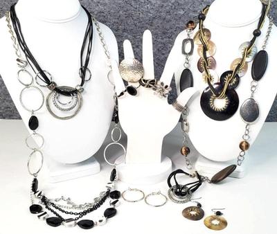 Costume jewelry shades of black