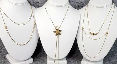 Delicate goldtone costume jewelry
