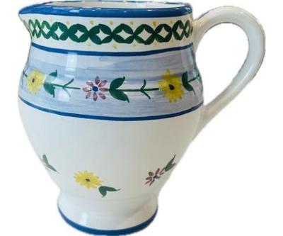 Sale Photo Thumbnail #131: Portuguese Hand Painted & Hand Made Pottery Pitcher