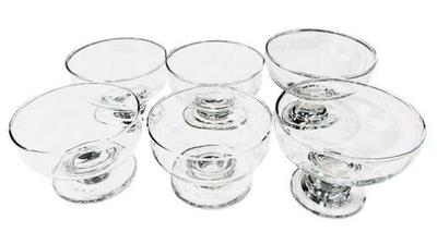 Sale Photo Thumbnail #147: Collection Of Ice Cream Parfait Glasses