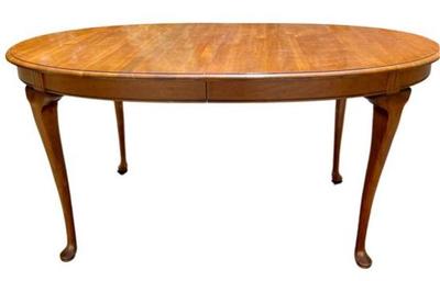 Sale Photo Thumbnail #46: Antique Walnut Dining Table - Solid Wood - 2 Leaves - Seats 8 - Great Condition!