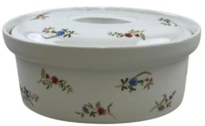 Sale Photo Thumbnail #175: Cordon Bleu BIA France Oval Covered Casserole Bakeware Dish 2.5 Qt Flowers Vent