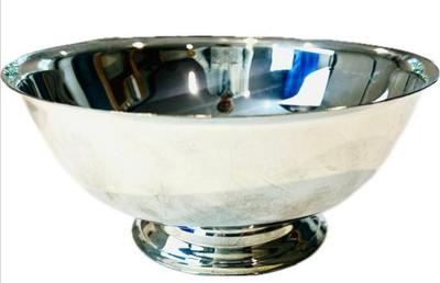 Sale Photo Thumbnail #18: Silver Plate Revere Bowl - 8.25" Diameter