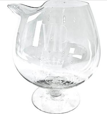 Sale Photo Thumbnail #77: MCM Large Glass Brandy Snifter - Acid Etched VIP