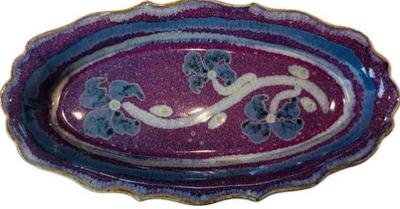 Sale Photo Thumbnail #193: American Studio Pottery Artisan Plate - Signed Bay Pottery - Broadway, Virginia