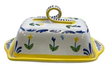 Sale Photo Thumbnail #126: Shafford Hand Painted Italian Butter Dish