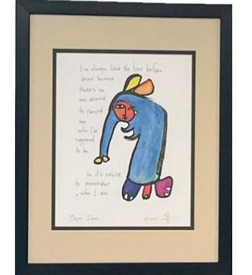 Sale Photo Thumbnail #33: Brian Andreas Signed Story People Print "Before Dawn" Signed & Dated