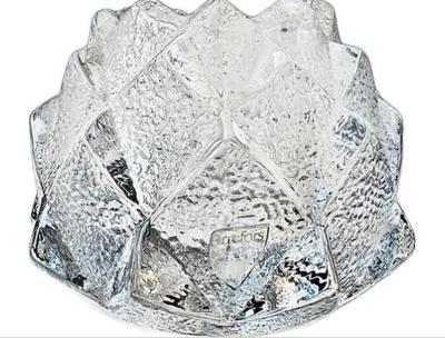 Sale Photo Thumbnail #10: Orrefors Sweden Crystal Firefly Nimbus Artichoke Votive With Original Tag