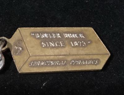 Vintage keychain from the high butler brick company of austintexas