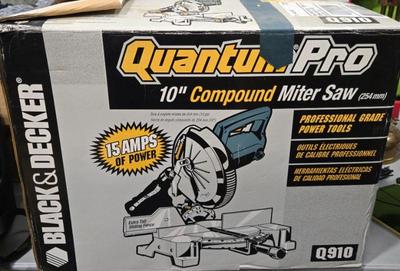 Black and decker quantum pro 10 compound miter saw reserve 40]