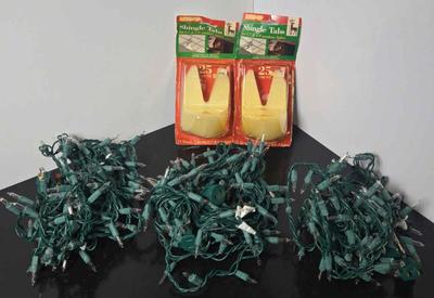 Christmas lights and shingle tabs