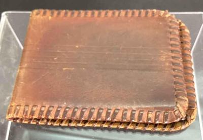 Brown leather wallet