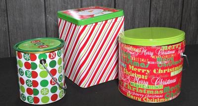 Christmas tins